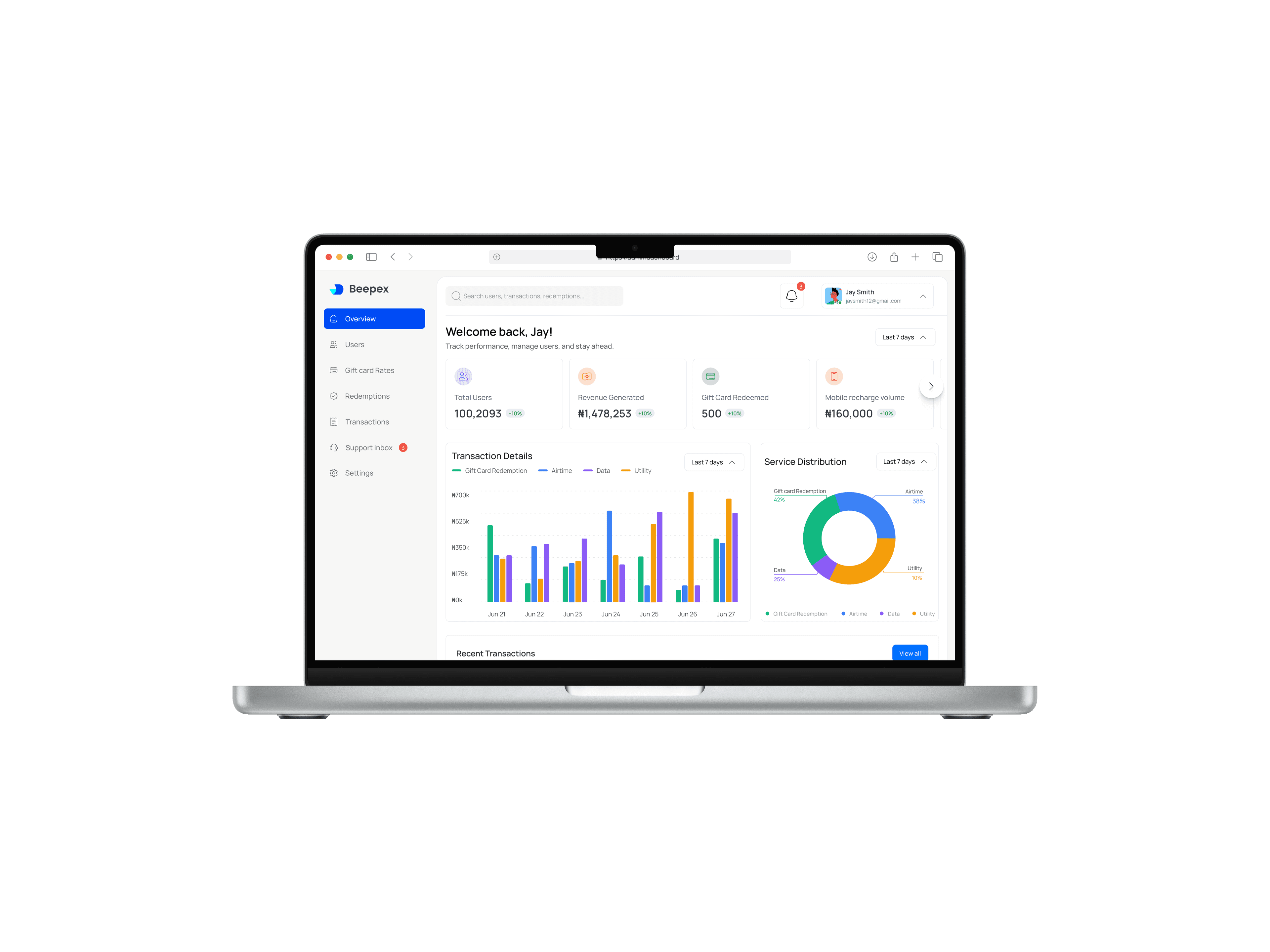 Beepex desktop view 1