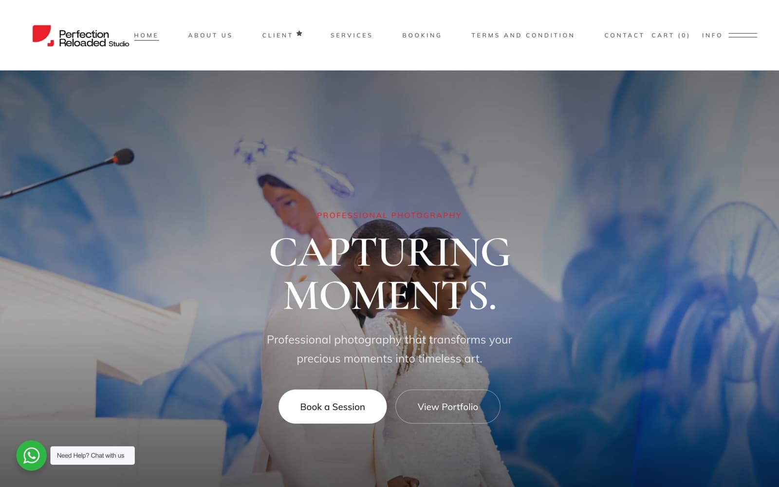 Perfection Reloaded website screenshot