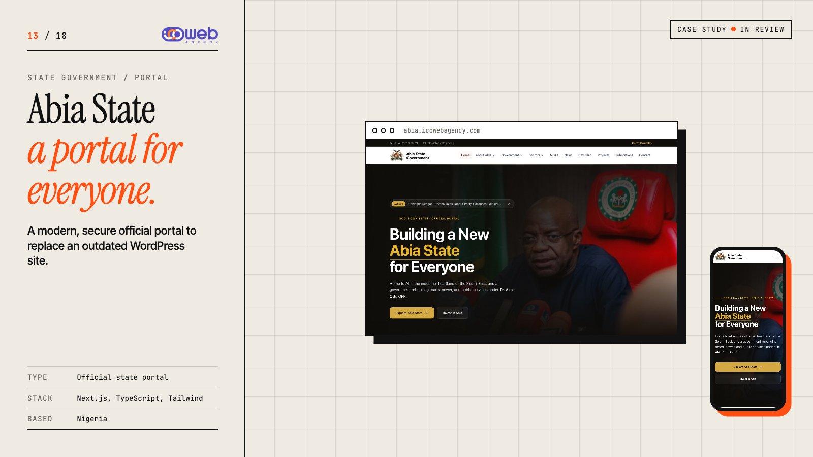 Abia State Government project cover