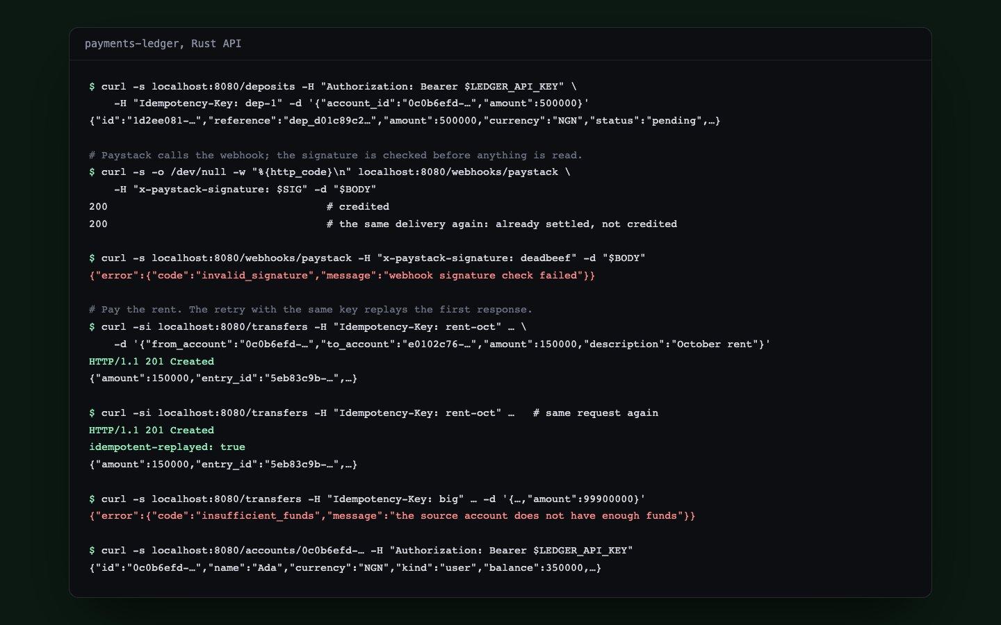payments-ledger screenshot